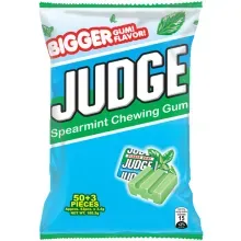 Judge Spearmint Gum 50s+5 Pc